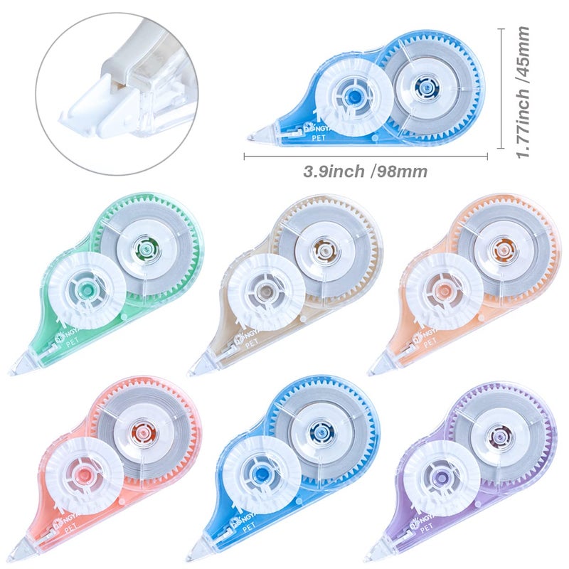 DOSEWART Correction Tape, 12 Pack Correction Tape Dispenser, Easy to Use Applicator for Instant Corrections, Study Supplies and Office Products, 144mx5mm - Image 2